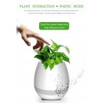 Wholesale Music Flowerpot LED Light Portable Bluetooth Power Speaker K3 (Blue)